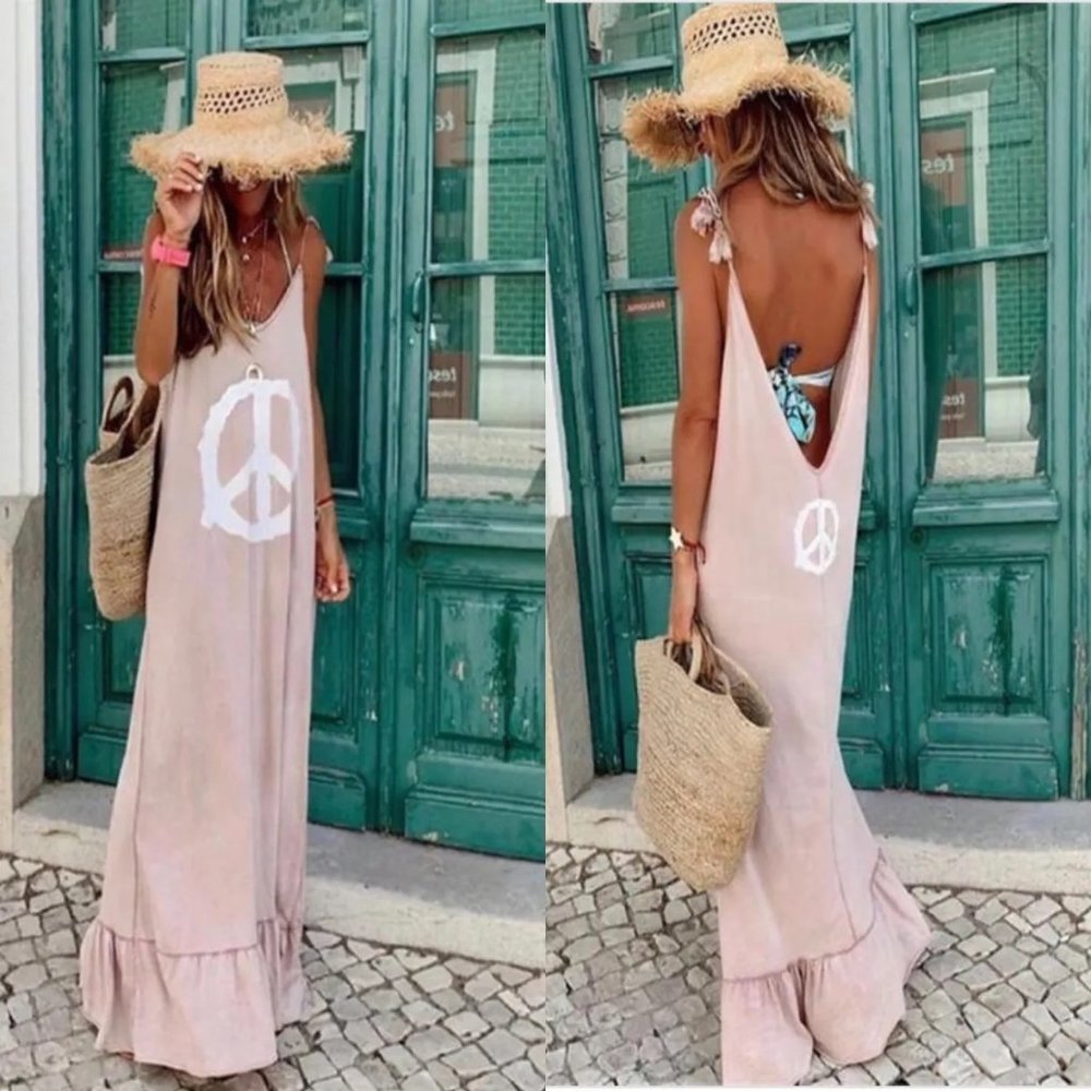 Peace and Love Maxi Dress